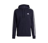 adidas Herren Essentials Fleece 3-Stripes Hoodie, Legend Ink / White, S