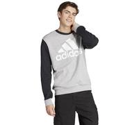 adidas Herren Essentials Fleece Big Logo Sweatshirt, medium Grey Heather/Black, S