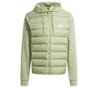 adidas Herren Essentials Hybrid Down Hooded Jacket, tent green, L