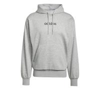 adidas Herren Essentials Linear Fleece Hoodie Sweatshirt, medium Grey Heather/Black, S
