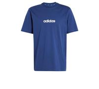 adidas Herren Essentials Linear Single Jersey Shirt, Dark Blue/White, S