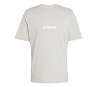 adidas Herren Essentials Linear Single Jersey Shirt, Wonder Alumina/White, XL
