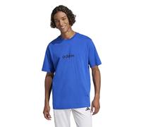 adidas Herren Essentials LINEAR Single Jersey Tee, Team royal Blue/Black, M