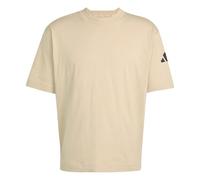 Adidas Herren Essentials LOSE FIT Three BAR Tee, warm Sandstone/Black, L