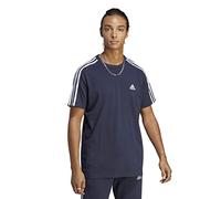 adidas Herren Essentials Single Jersey 3-Stripes Tee, Legend Ink / White, M