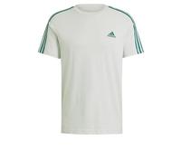 adidas Herren Essentials Single Jersey 3-Stripes Tee, Linen Green F22, XS
