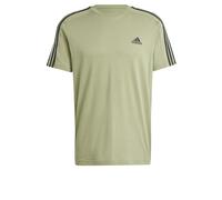Essentials Single Jersey 3-Streifen T-Shirt Tent Green S