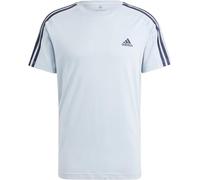 Adidas Herren Essentials Single Jersey 3-Stripes Tee, Wonder Blue, M