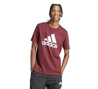 adidas Herren Essentials Single Jersey Big Logo Tee, Shadow red, S