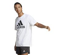 adidas Herren Essentials Single Jersey Big Logo Tee, White, S