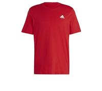 adidas T-Shirt Essentials Single Jersey – mit kleinem Sticklogo – Funktionsshirt L Better Scarlet