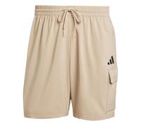 adidas Herren Essentials SMALL Logo Cargo Chelsea Short, Warm Sandstone/Black, M