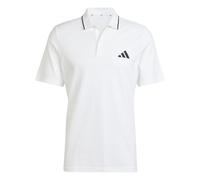 Adidas Herren Essentials SMALL Logo Pique Polo Shirt, White/Black, XL