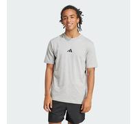 adidas Herren T-Shirt Essentials Small Logo Single Jersey – mittelgrau/schwarz – Größe S