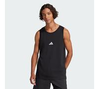 Adidas Herren Tanktop Essentials Small Logo Single Jersey, 100% Baumwolle, schwarz/weiß, Gr. S