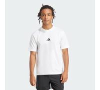 Adidas T-Shirt Essentials Single Jersey mit kleinem Logo Weiß/Schwarz XL