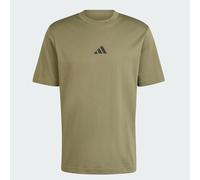 Adidas Herren T-Shirt Essentials Small Logo Single Jersey – Olive Strata/Schwarz – Gr. L