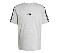 adidas Essentials 3-Streifen Single Jersey T-Shirt Herren JW1953 - medium grey heather/black M