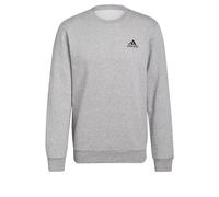 adidas Herren Feelcozy Essentials Fleece Sweatshirt , Medium Grey Heather / Black, S