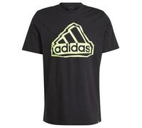 Adidas Herren Folded Badge Graphic Tee, Black, XL