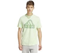 Adidas Herren Folded Badge Graphic Tee, semi Green Spark, M