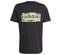 adidas Men's Folded Sportswear Graphic Tee T-Shirt, Black, L