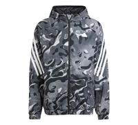 adidas Herren Future Icon All Over Printed Full-Zip Hoodie Oberbekleidungsjacke, Weiß/Schwarz, M