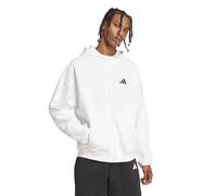 adidas Herren Future Icons Small Logo Full-Zip Hoodie Kapuzenpullover, Weiss/opulenter Garten, X-Large