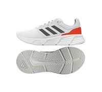adidas Herren Galaxy 6 Shoes, Cloud White / Grey Five / Solar Red, 42 2/3 EU