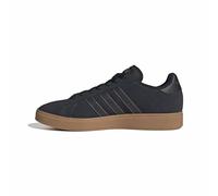 Sneaker ADIDAS SPORTSWEAR "GRAND COURT BASE 00S", Herren, Gr. 40, schwarz (core schwarz, core schwarz, grau two), Leder, Synthetik, Schuhe Sneaker, Design auf den Spuren des adidas Campus 00 (76001340