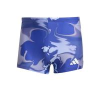 adidas Herren Graphic Swim Boxers Schwimm-Slips, semi Lucid Blue/White, 26