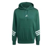 adidas Herren Hoodie adidas Adidas Mens Fleece 3-Stripes Hooded Sweat Top Collegiate Green S
