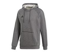 adidas Herren Hoodie Core 18, Dark Grey Heather/Black, XS, CV3327