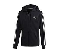 adidas Herren Hoody Must Haves 3-Streifen Full Zip, Black/White, M, DT9896
