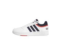 adidas Herren Hoops 3.0 Low Classic Vintage Shoes, Cloud White/Legend Ink/Vivid Red, 42 2/3 EU