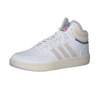 adidas Herren Hoops 3.0 Mid Basketball Shoe, Cloud White/Chalk White/Core Black, 44 2/3 EU