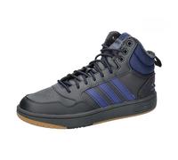 adidas Herren Hoops 3.0 Mid Lifestyle Basketball Classic Fur Lining Winterized Shoes, Carbon/Dark Blue, 39 1/3 EU