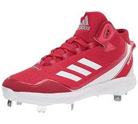 adidas Herren Icon 7 Mid Baseballschuh, Team Power Rot/Weiß/Silber Metallic, 12.5