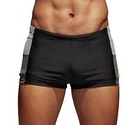adidas, Herren Infinity Colourblock Badeshorts, Mehrfarbig (Black/Sesoye), 5