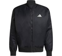 Bomberjacke ADIDAS SPORTSWEAR "M STADIUM BMB", Herren, Gr. XXL, schwarz-weiß (schwarz, sanftes weiß), Obermaterial: 100% Polyamid, Jacken Bomberjacke (41910005-XXL) schwarz, sanftes weiß
