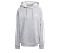 Adidas Herren-Kapuzen-Sweatshirt mit 3 Streifen, Mittelgrau meliert, 4XL, Mittelgrau/Grau, 4X-Large