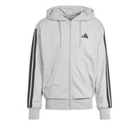 adidas Herren Kapuzenjacke 3S FT Full Zip Hoodie JE6338 XXL Medium Grey Heather/Black