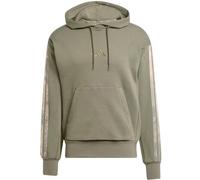 Kapuzensweatshirt ADIDAS SPORTSWEAR "AOP COLOURBLOCK HOODIE", Herren, Gr. M, grün (olive strata, multicolor, olive strata), Obermaterial: 70% Baumwolle, 30% Polyester, normal, Rundhals, angesetztes Bü