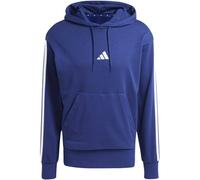 adidas Men's ESSENTIAL THREE STRIPES FRENCH TERRY HOODIE, dark blue/white, XL