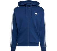 Essentials 3-Streifen French Terry Kapuzenjacke Team Navy Blue 2 / White XS