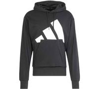 adidas Men's Essentials Big Logo French Terry Hoodie, Black/White, M