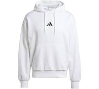 adidas Herren Essentials FEELCOZY Fleece Hoodie, White/Black, S
