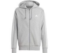 adidas Herren Essentials French Terry Kapuzenjacke, Medium Grey Heather/White, XL