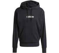adidas Herren Essentials LINEAR French Terry Hoodie, Black/White, L