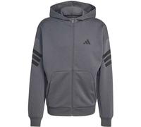 Kapuzensweatjacke ADIDAS SPORTSWEAR "M FI 3S FZ", Herren, Gr. XXL, grau six, Obermaterial: 67% Polyester, 33% Baumwolle, Sweatjacken (24949544-XXL) grau six